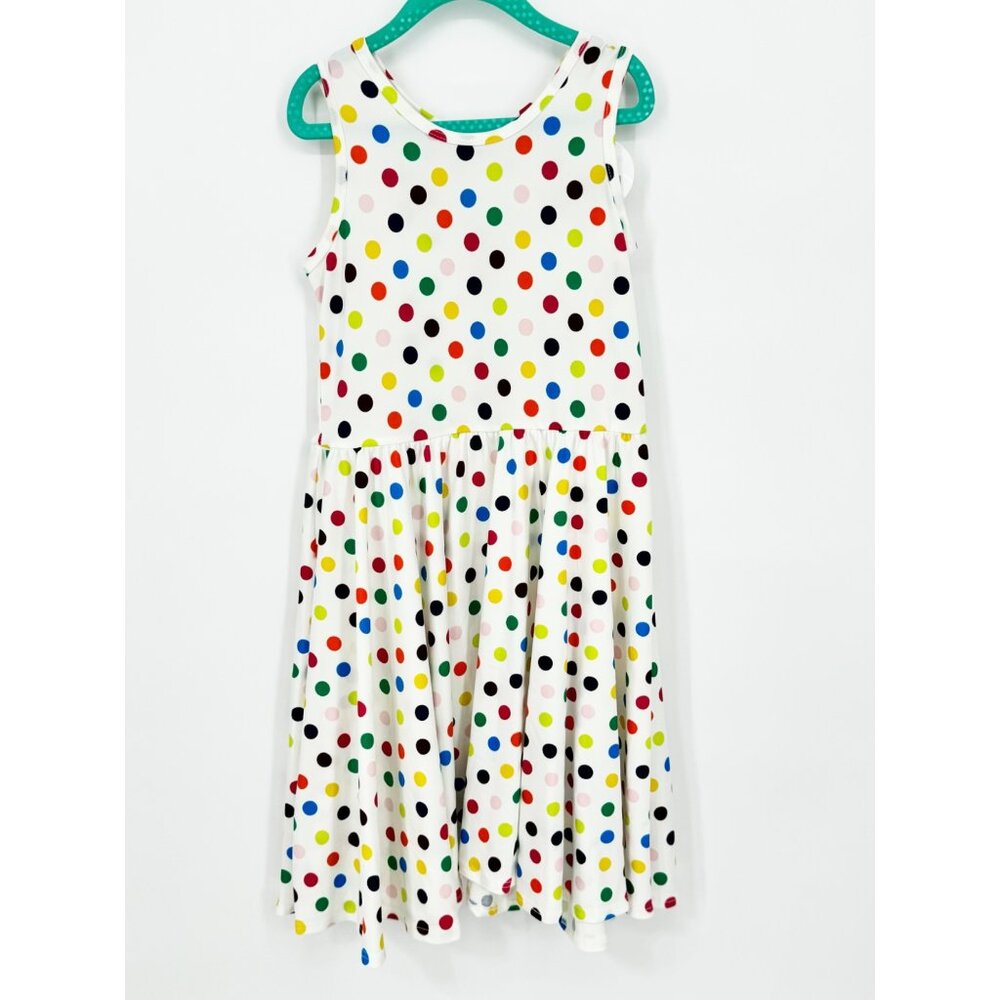 Dotdotsmile Girls Tank Dress Size 7 Multi Color Circles Dots New With Tags